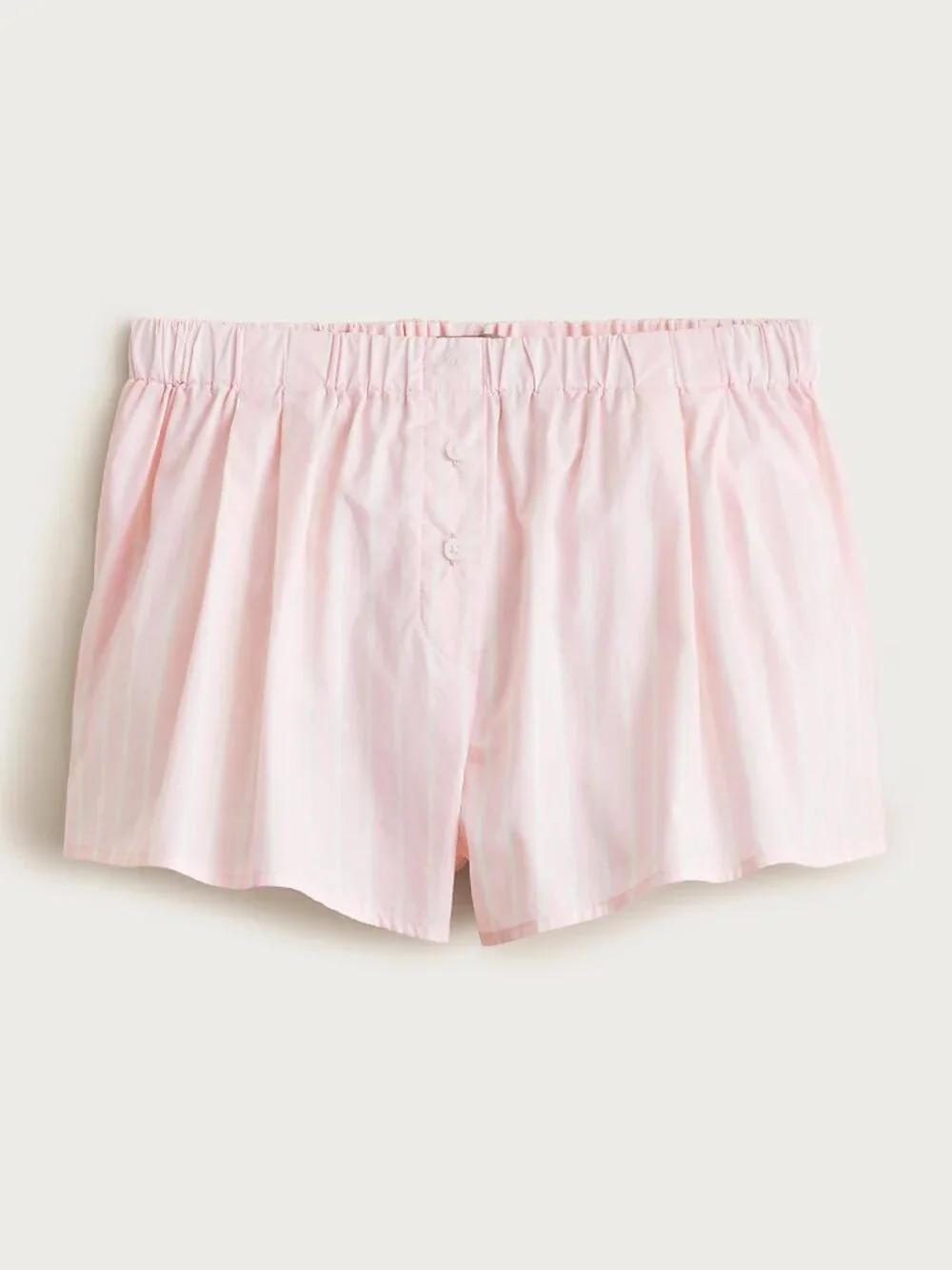 J. Crew Cotton Poplin Boxer Short Stripe | Pink Sleep Shorts | NWT | Size L